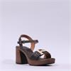 Oh My Sandals Platform Block Heel Link - Chocolate